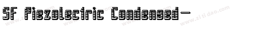 SF Piezolectric Condensed字体转换